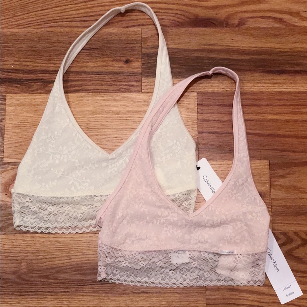 💕 NWT Calvin Klein bralette bundle (2)